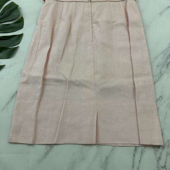 Renmor Womens Vintage 60s Sheath Dress Size M Pink Rose Floral Applique Bow - Picture 9 of 9